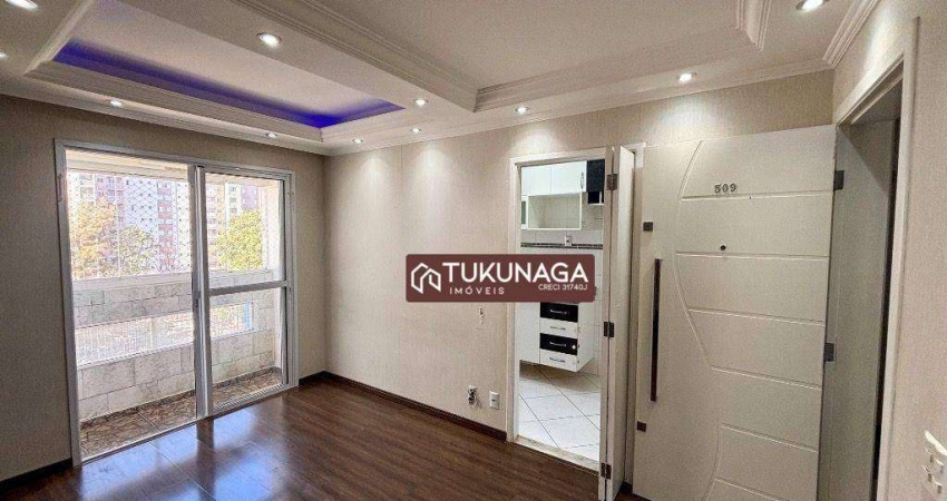 Apartamento com 2 dormitórios para alugar, 52 m² por R$ 2.920,00/mês - Bosque Maia - Guarulhos/SP