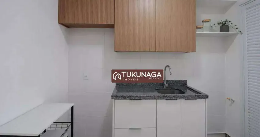 Apartamento com 1 quarto para alugar, 43 m² por r$ 3.030/mês - vila rosália - guarulhos/sp