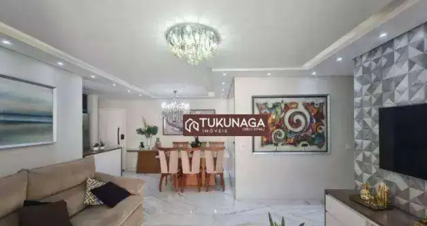 Apartamento com 2 dormitórios à venda, 83 m² por r$ 944.000,00 - jardim flor da montanha - guarulhos/sp