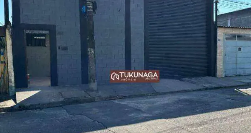 Galpão para alugar, 280 m² por r$ 6.700,00/mês - cidade aracilia - guarulhos/sp