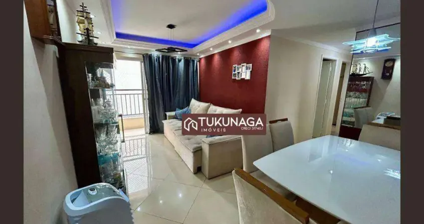 Apartamento com 3 quartos à venda, 65 m² por r$ 450.000 - jardim flor da montanha - guarulhos/sp