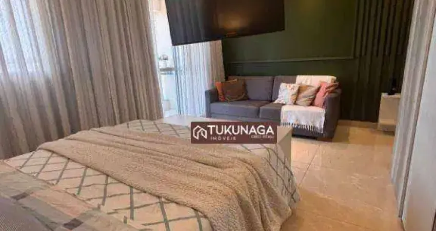 Studio com 1 quarto para alugar, 37 m² por r$ 3.230/mês - cidade maia - guarulhos/sp