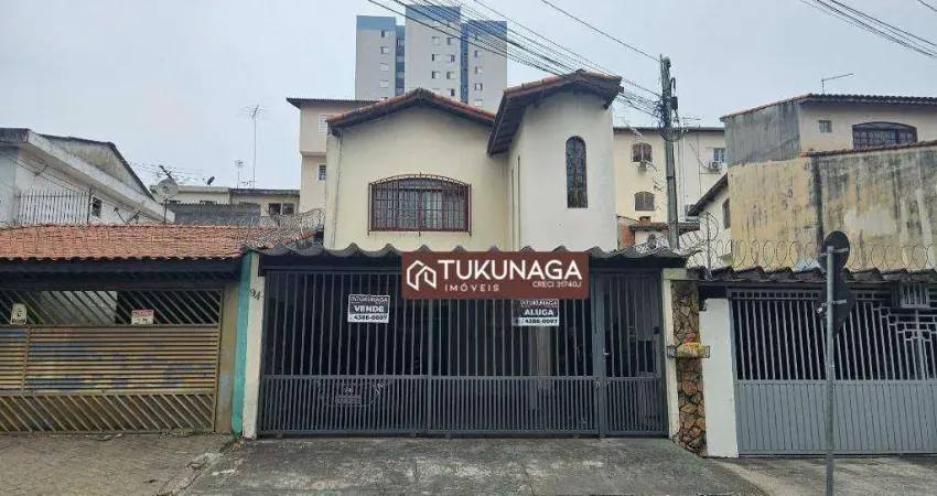 Sobrado com 3 quartos para alugar, 250 m² por r$ 3.500/mês - jardim santa cecília - guarulhos/sp