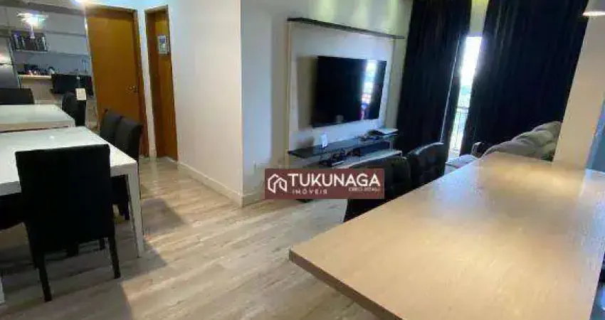 Apartamento com 2 quartos para alugar, 70 m² por r$ 4.357/mês - vila galvão - guarulhos/sp