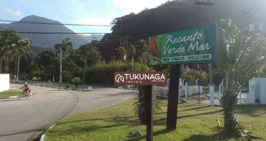 Terreno à venda, 454 m² por r$ 110.000 - condomínio recanto verde mar - caraguatatuba/sp