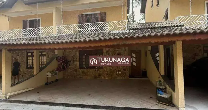 Sobrado com 5 quartos para alugar, 260 m² por r$ 6.877/mês - jardim aliança - guarulhos/sp