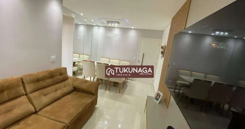 Apartamento com 1 quarto à venda, 50 m² por r$ 330.000 - vila nossa senhora de fátima - guarulhos/sp