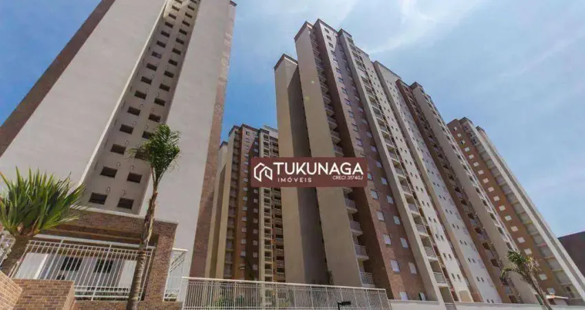 Apartamento com 3 dormitórios para alugar, 77 m² por r$ 3.768,13/mês - jardim flor da montanha - guarulhos/sp