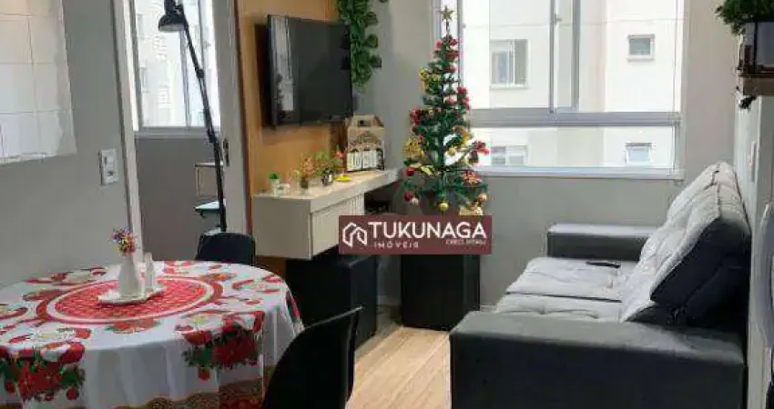 Apartamento com 2 dormitórios à venda, 36 m² por r$ 250.000 - vila das bandeiras - guarulhos/sp