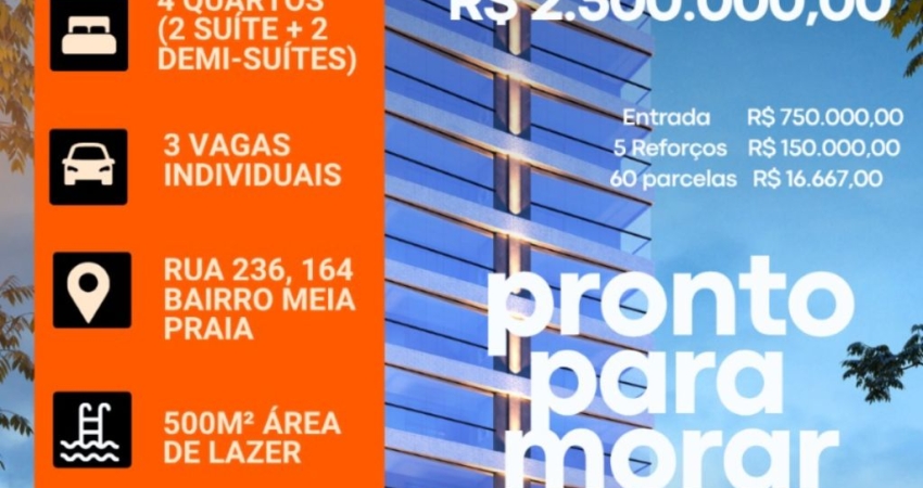 Apartamento com 4 quartos à venda na Rua 236, 164, Meia Praia, Itapema