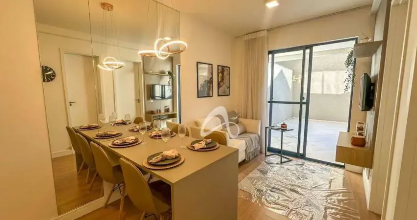 Apartamento Garden planejado e decorado à venda, com 01 quarto no Bairro Água Verde, Curitiba/PR.