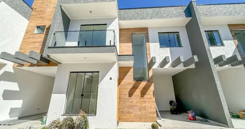 Sobrado novo à venda, 3 quartos (1 suíte) planta de 99,29m² no Bairro Pinheirinho, Curitiba/PR.