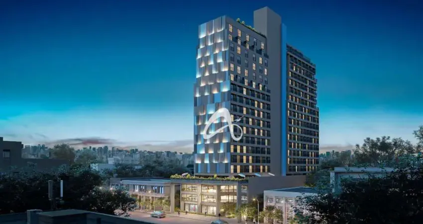 Studio com 1 dormitório à venda, 20 m² por r$ 350.237,06 - portão - curitiba/pr