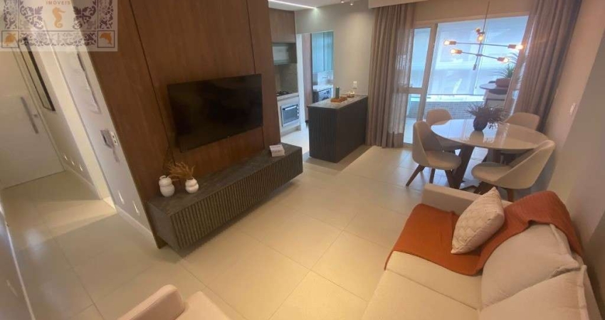 Apartamento Novo com 2 suítes - Sacada - Lavabo - Lazer no Boqueirão - Santos / SP