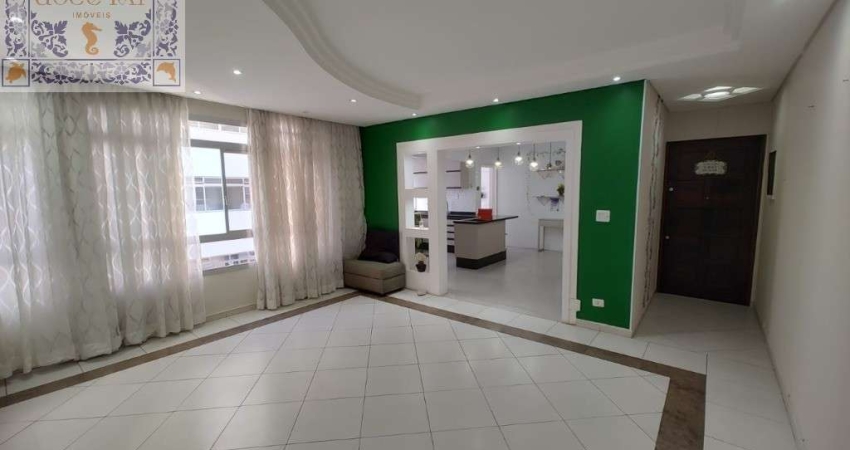 Venda Apartamento Santos SP - mAr dOce lAr gigante à uma quadra da orla da praia Embare reformado e com vaga garantida.