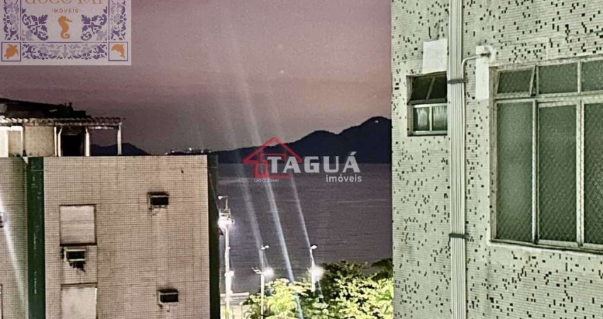 Venda Apartamento Santos SP - mAr dOce lAr vista mar parcial a uma quadra da praia no canal 6 entre Ponta da Praia e Aparecida.