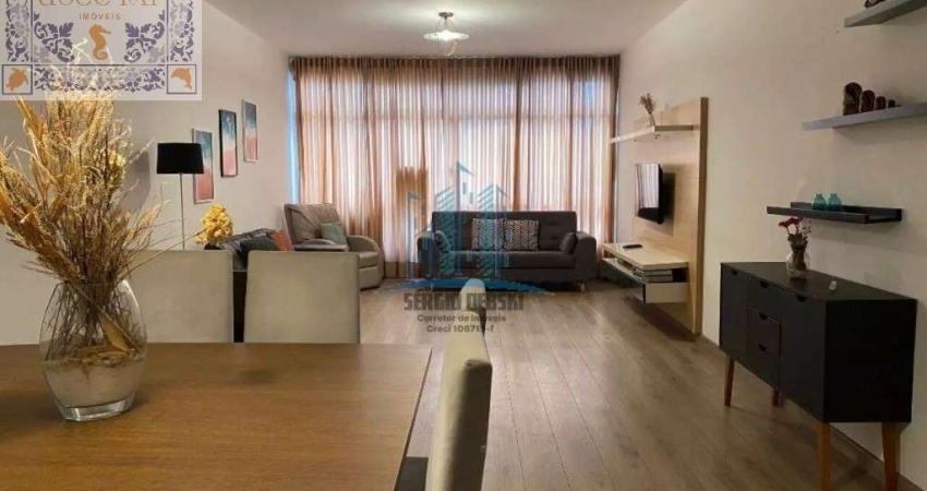 Venda Apartamento Santos SP - mAr dOce lAr com 165m2, Porteira Fechada, 3 dormitórios e vaga demarcada, a 1 quadra da praia no Gonzaga!