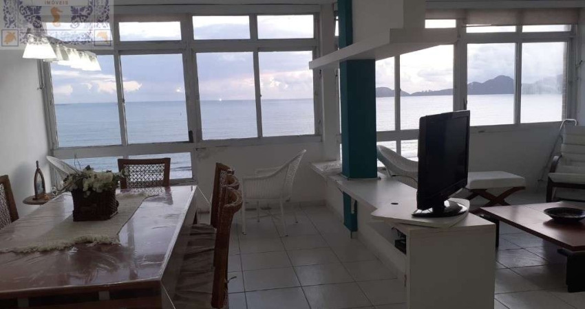 Apartamento encantador com uma vista incrível do 14º andar e de frente para o mar. - Embare - Santos/SP