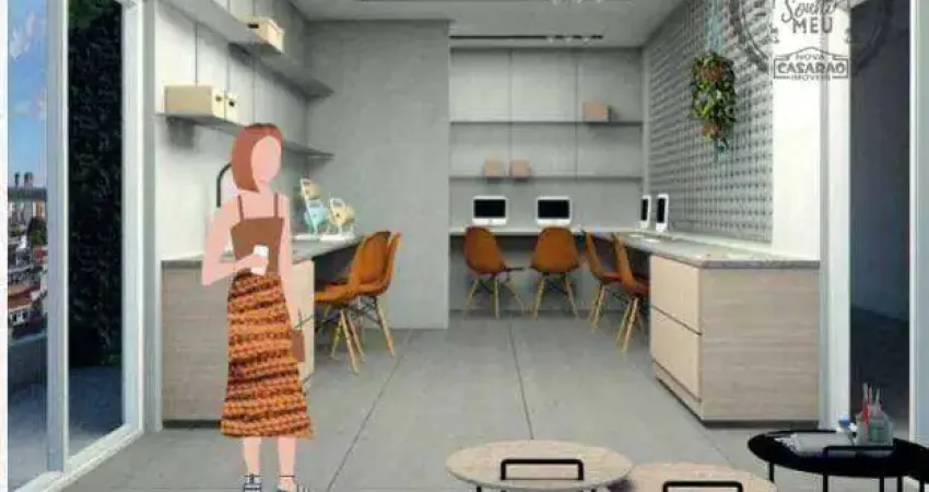 Flat com 1 dormitório à venda, 38 m² por R$ 277.500,00 - Boqueirão - Praia Grande/SP