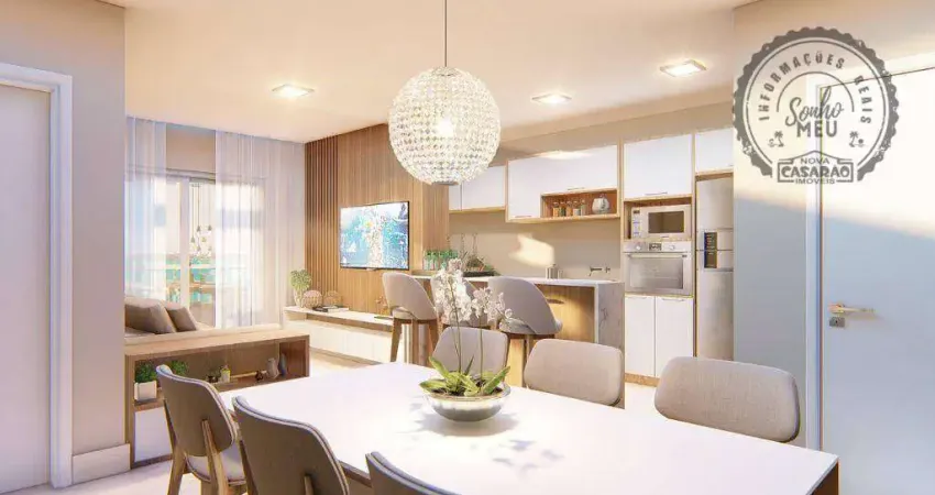Apartamento com 2 dormitórios à venda, 74 m² por R$ 460.000,00 - Vila Dinópolis - Mongaguá/SP