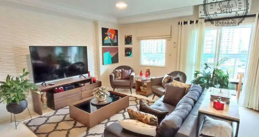 Apartamento com 3 dormitórios à venda, 170 m² por R$ 1.255.000,00 - Canto do Forte - Praia Grande/SP