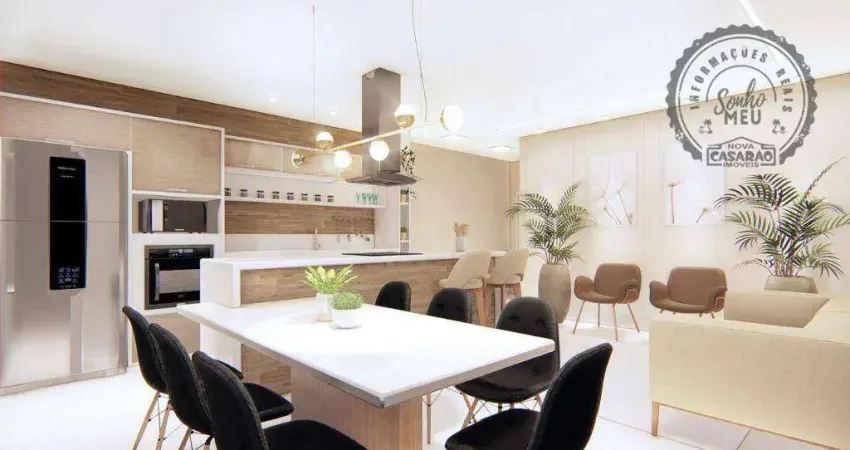 Apartamento com 2 dormitórios à venda, 75 m² por R$ 420.000,00 - Aviação - Praia Grande/SP