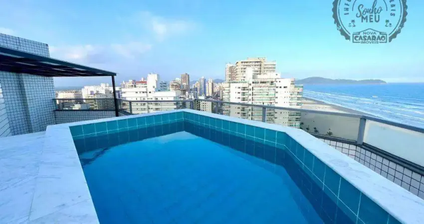 Cobertura com 2 dormitórios à venda, 250 m² por r$ 1.500.000,00 - aviação - praia grande/sp