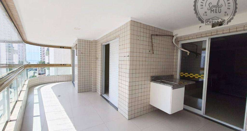 Apartamento com 3 quartos para alugar na Rua Pero Vaz de Caminha, Aviação, Praia Grande
