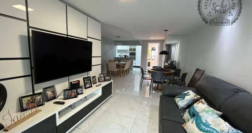Apartamento com 3 dormitórios à venda, 140 m² por R$ 1.563.500,00 - Vila Guilhermina - Praia Grande/SP