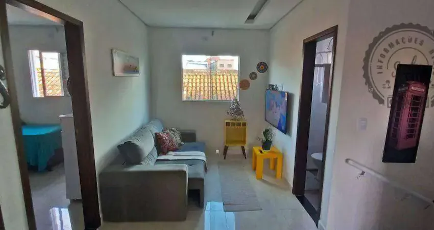 Casa com 2 dormitórios à venda, 55 m² por r$ 279.000,00 - aviação - praia grande/sp
