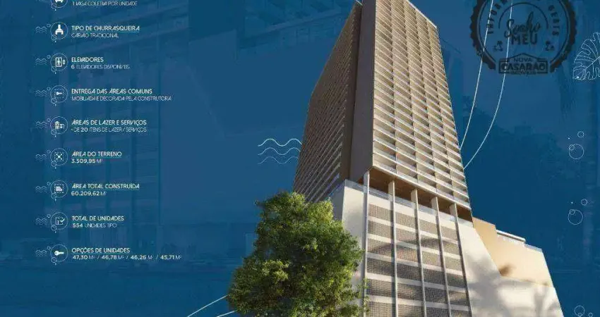 Apartamento com 1 quarto à venda na Avenida Presidente Castelo Branco, Tupi, Praia Grande