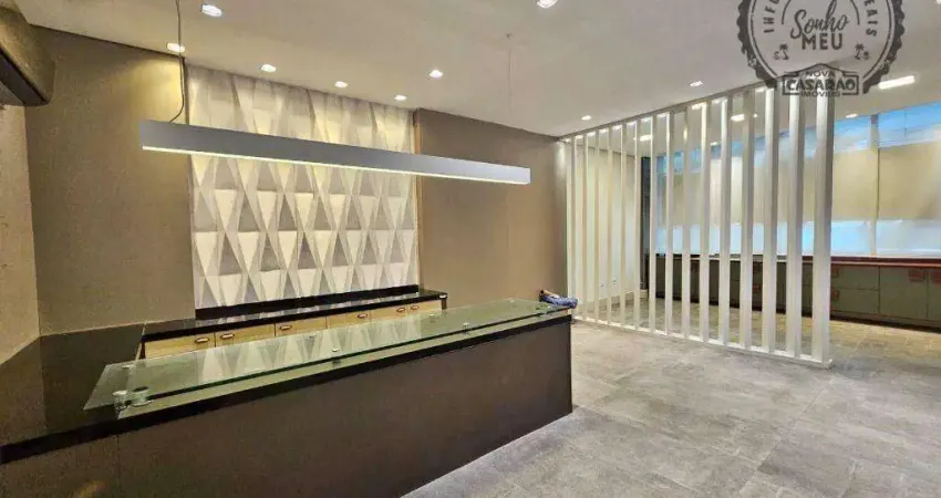 Ponto comercial com 4 salas para alugar na Avenida Presidente Kennedy, Guilhermina, Praia Grande