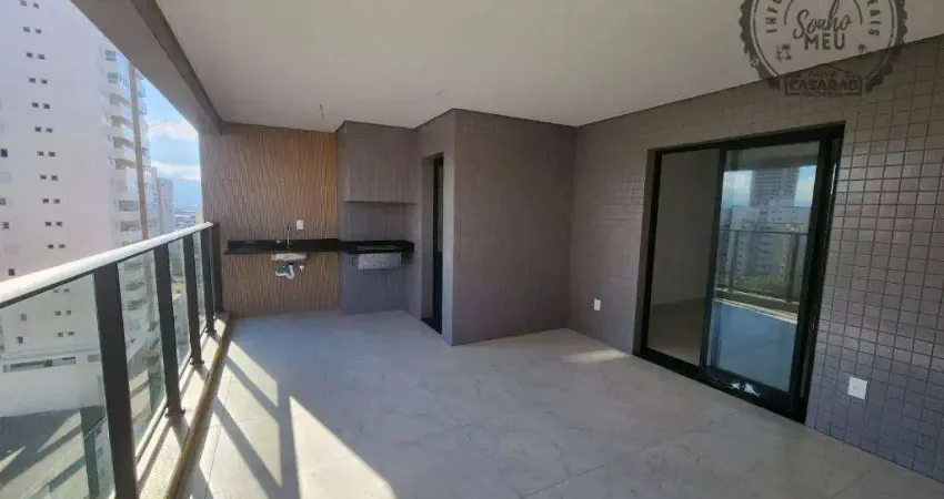Apartamento com 3 dormitórios à venda, 135 m² por R$ 970.000,00 - Aviação - Praia Grande/SP