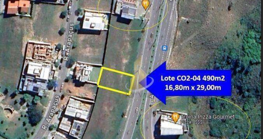 Terreno à venda, 490 m² por R$ 2.000.000 - Condomínio Residencial Alphaville - São José dos Campos/SP