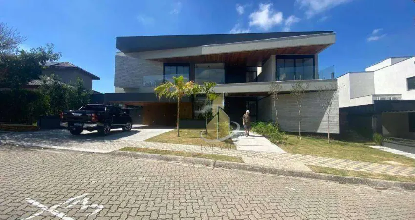 Sobrado com 5 dormitórios à venda, 615 m² por r$ 8.500.000 - condomínio reserva do paratehy - são josé dos campos/sp