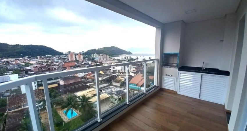 Oportunidade apartamento 2 dorm. vista mar para locação na região central de caraguatatuba