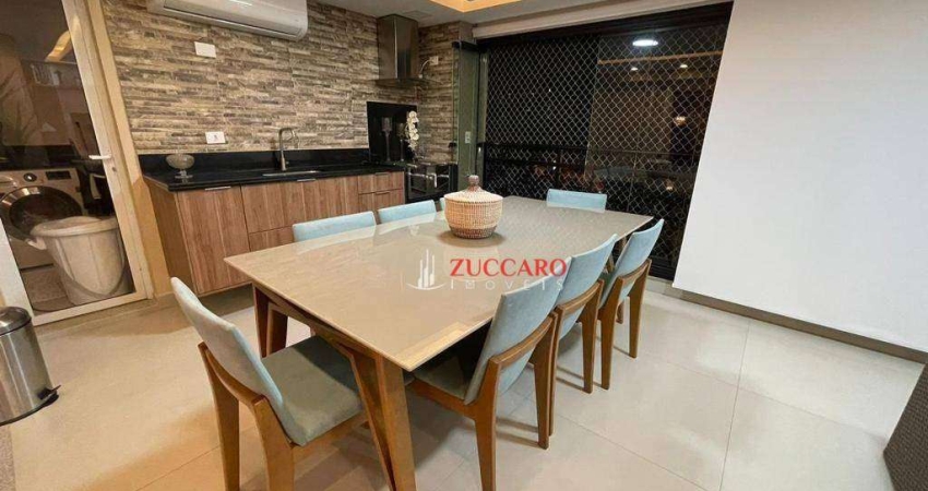 Apartamento com 3 dormitórios, 145 m² - venda por R$ 2.300.000,00 ou aluguel por R$ 17.100,00/mês - Jardim Maia - Guarulhos/SP