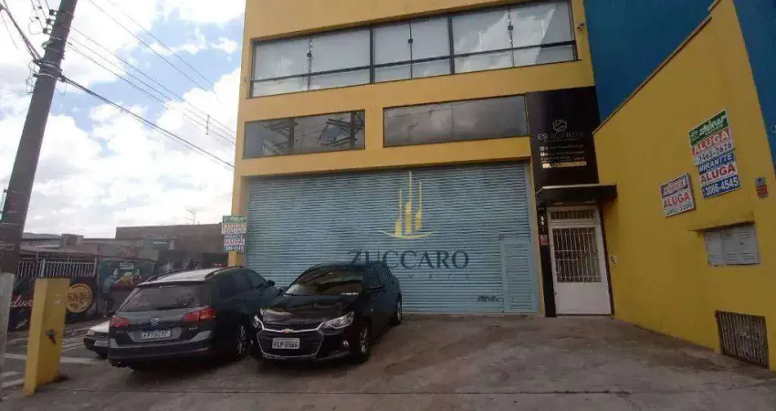Salão para alugar, 255 m² por r$ 7.180,00/mês - cidade serodio - guarulhos/sp