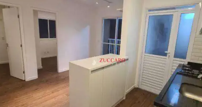 Apartamento com 2 dormitórios para alugar, 43 m² por r$ 2.912,75/mês - vila itapegica - guarulhos/sp