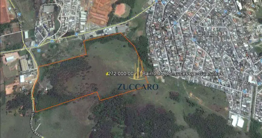 Área à venda, 272000 m² por R$ 122.400.000,01 - Bonsucesso - Guarulhos/SP