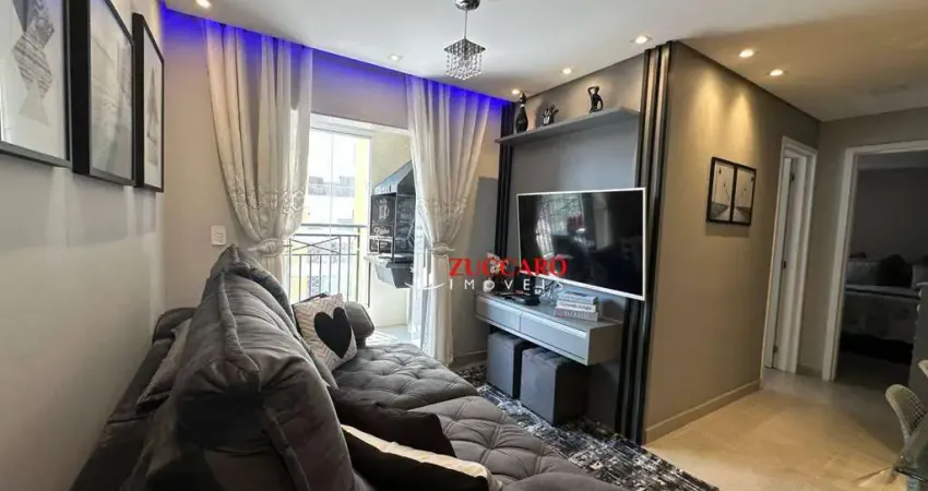 Apartamento com 2 dormitórios à venda, 57 m² por r$ 480.000,00 - ponte grande - guarulhos/sp