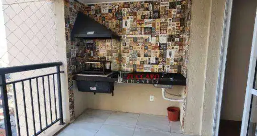 Apartamento com 2 dormitórios, 68 m² - venda por r$ 650.000,00 ou aluguel por r$ 3.600,00/mês - jardim flor da montanha - guarulhos/sp