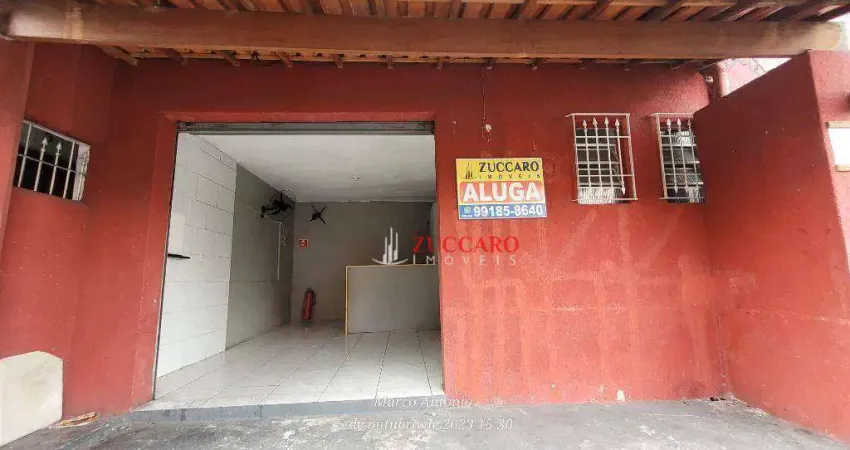 Salão para alugar, 30 m² por r$ 950,00/mês - cecap - guarulhos/sp