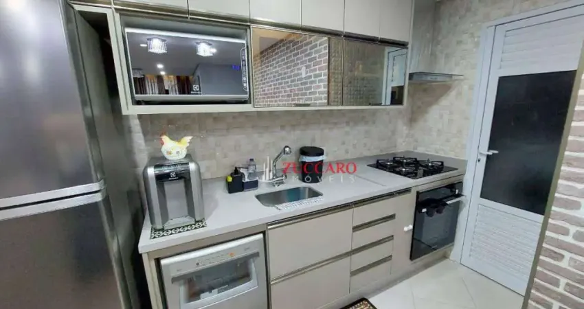 Apartamento com 3 dormitórios à venda, 80 m² por r$ 756.000,00 - ponte grande - guarulhos/sp