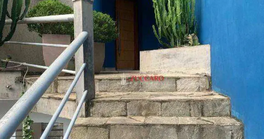 Sobrado com 3 dormitórios para alugar, 350 m² por r$ 5.113,00/mês - vila moreira - guarulhos/sp