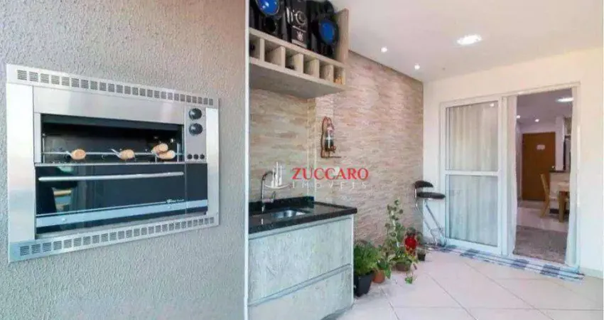 Apartamento com 3 dormitórios à venda, 76 m² por r$ 625.000,00 - vila galvão - guarulhos/sp