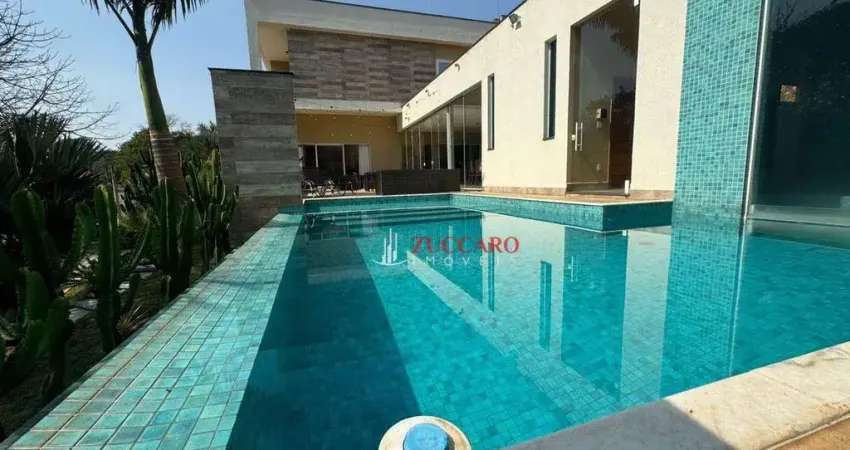 Sobrado com 3 dormitórios, 521 m² - venda por r$ 3.500.000,00 ou aluguel por r$ 16.550,00/mês - residencial suíça da cantareira - mairiporã/sp