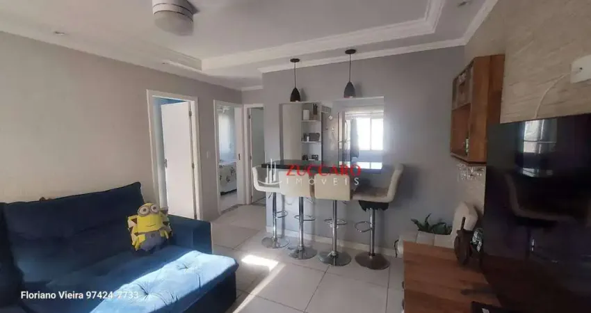 Apartamento com 2 dormitórios, 52 m² - venda por r$ 290.000,00 ou aluguel por r$ 1.736,10/mês - macedo - guarulhos/sp