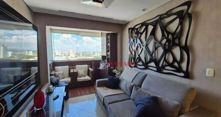 Apartamento com 3 dormitórios à venda, 83 m² por r$ 649.000,00 - vila rosália - guarulhos/sp