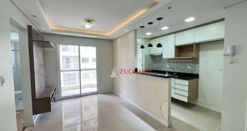 Apartamento com 2 dormitórios para alugar, 50 m² por r$ 2.721,00/mês - gopoúva - guarulhos/sp